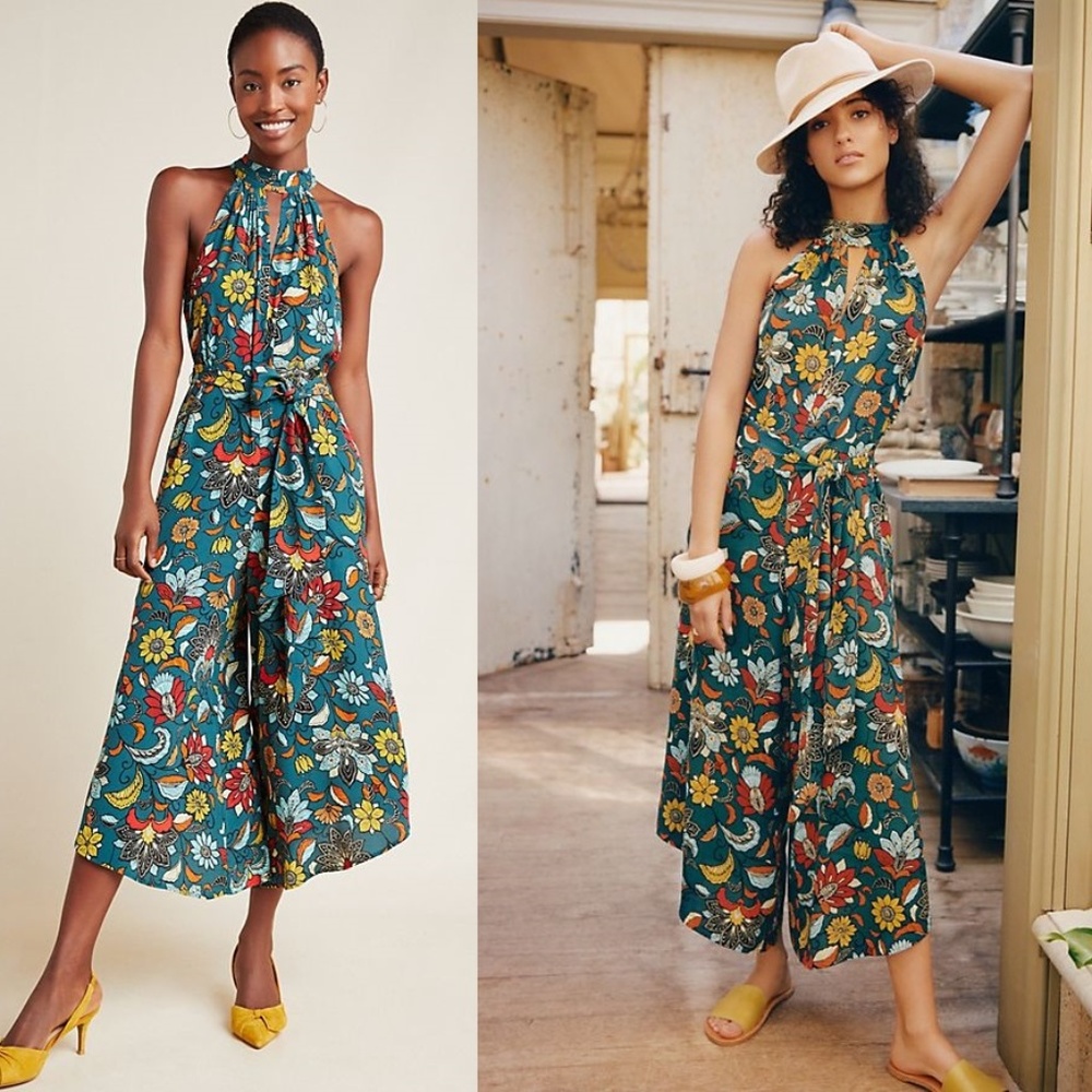 Anthropologie Geneva Halter Wide-Leg Jumpsuit - Picture 7 of 8